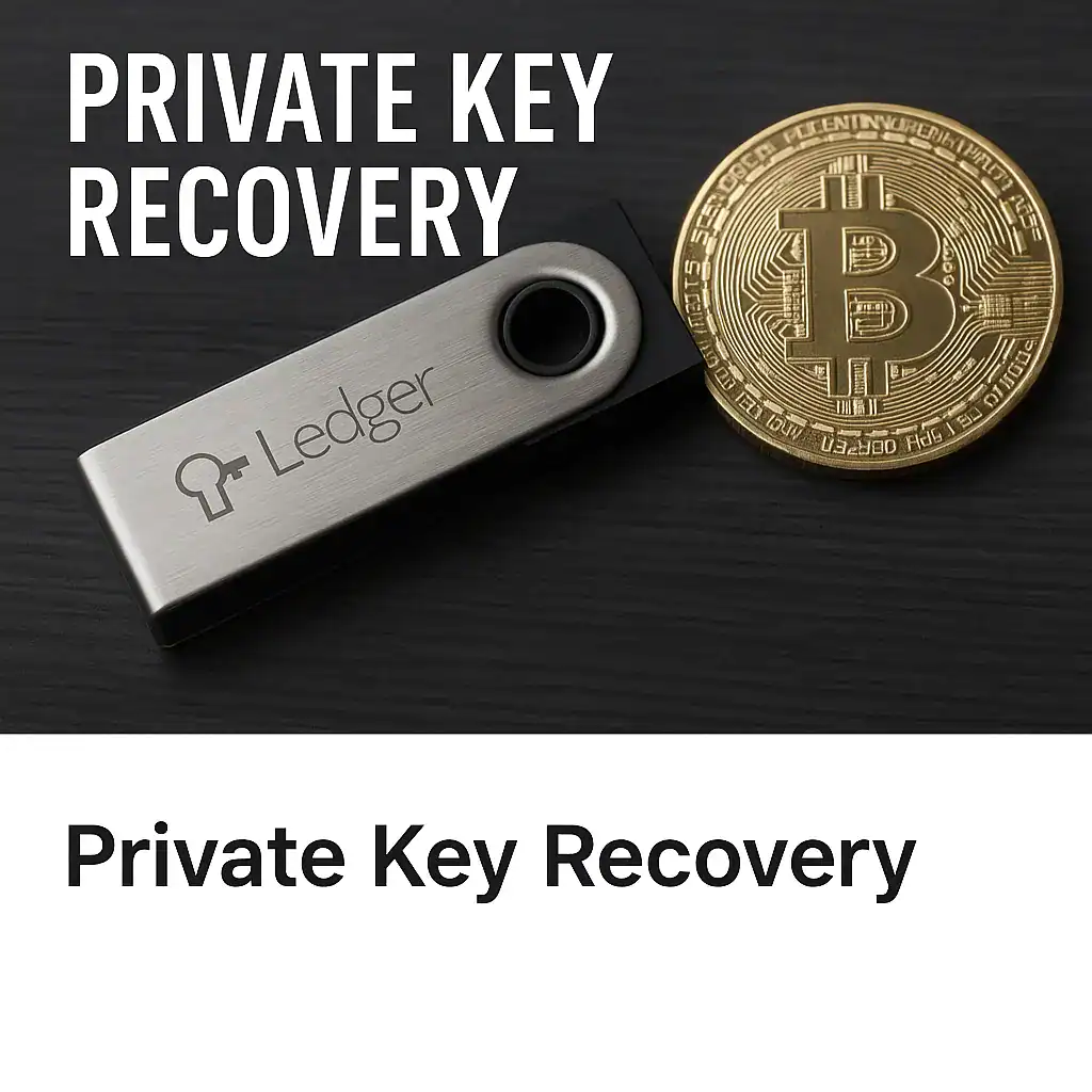 Private key recovery for secure cryptocurrency access and management.